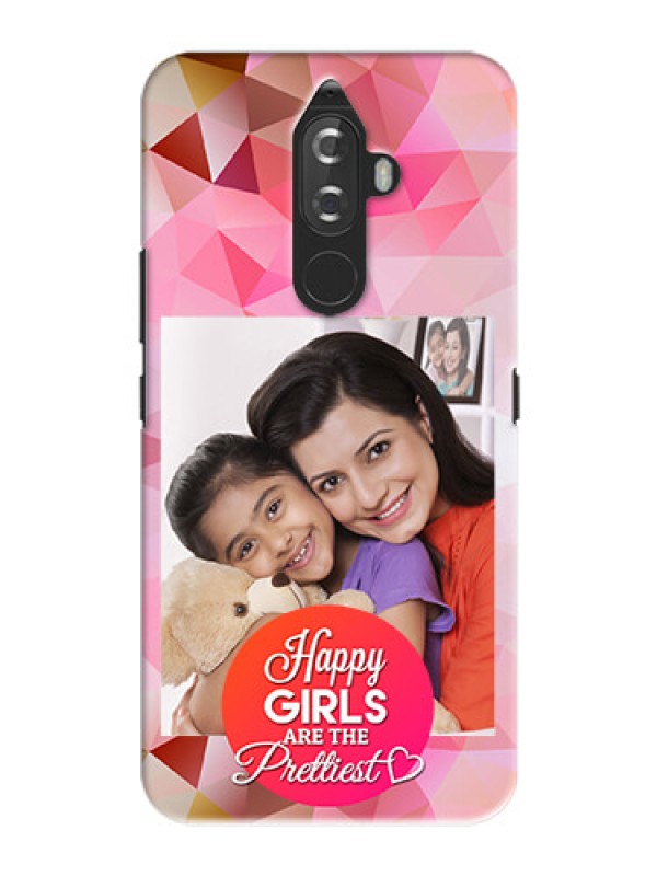 Custom Lenovo K8 Note abstract traingle design with girls quote Design