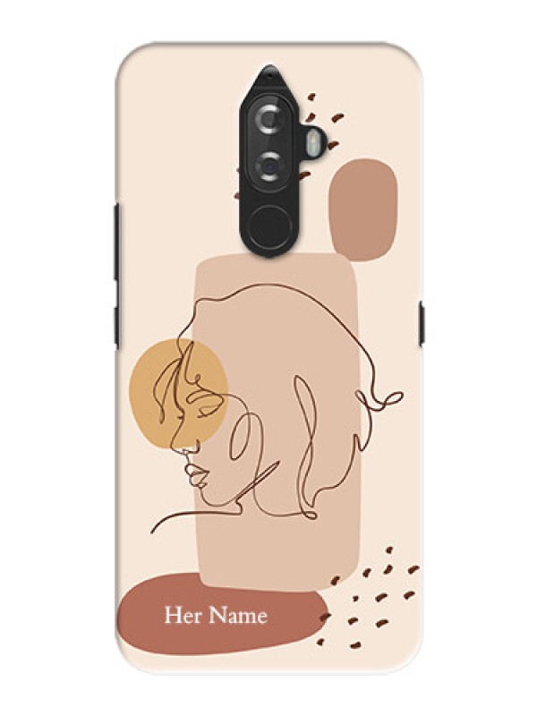 Custom Lenovo K8 Note Custom Phone Covers: Calm Woman line art Design