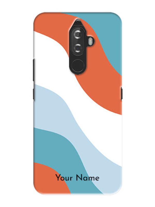 Custom Lenovo K8 Note Mobile Back Covers: coloured Waves Design