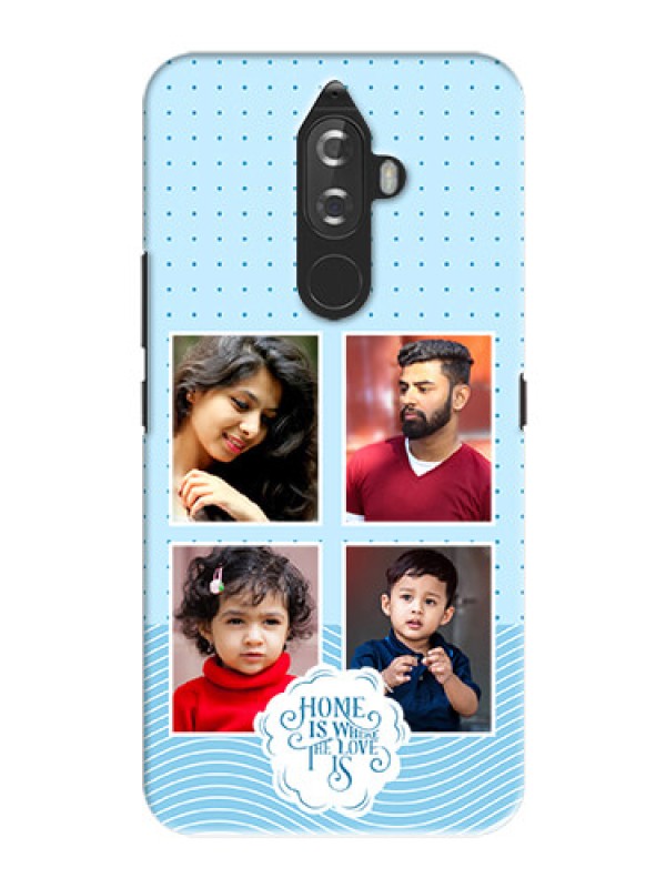 Custom Lenovo K8 Note Custom Phone Covers: Cute love quote with 4 pic upload Design