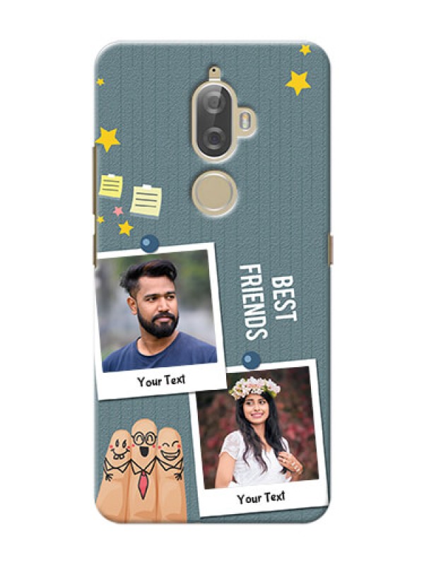 Custom Lenovo K8 Plus 3 image holder with sticky frames and friendship day wishes Design