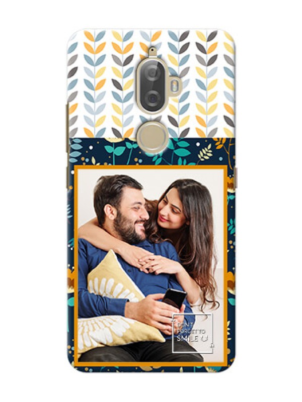 Custom Lenovo K8 Plus seamless and floral pattern design with smile quote Design