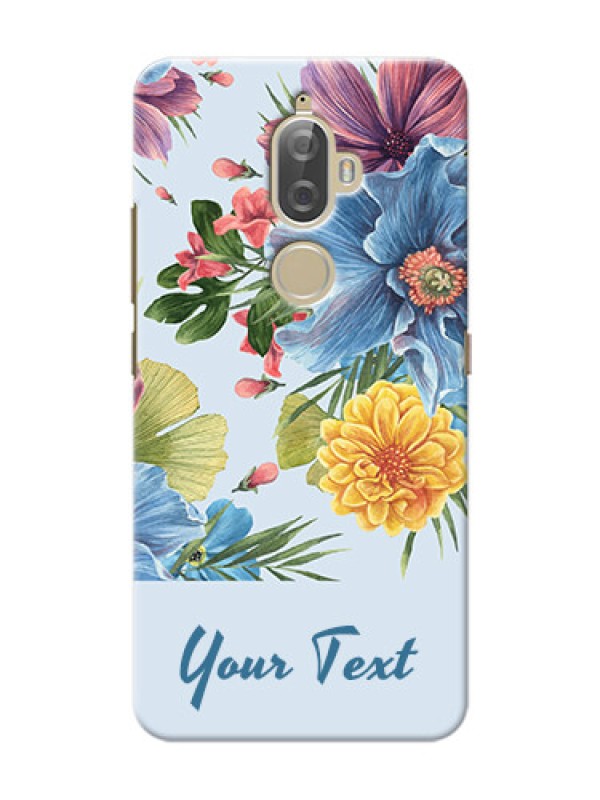 Custom Lenovo K8 Plus Custom Phone Cases: Stunning Watercolored Flowers Painting Design