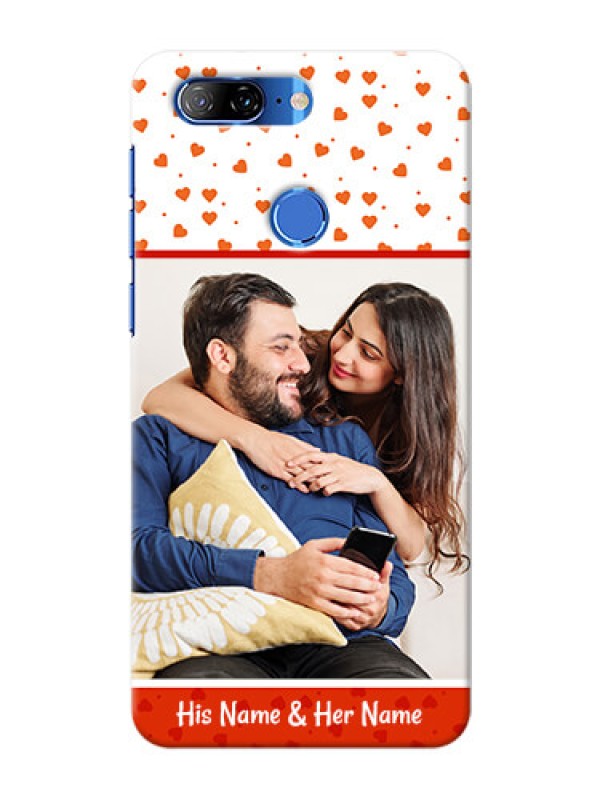 Custom Lenovo K9 Phone Back Covers: Orange Love Symbol Design