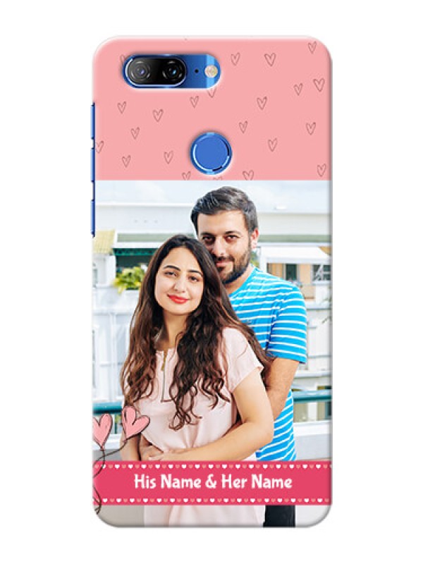 Custom Lenovo K9 phone back covers: Love Design Peach Color