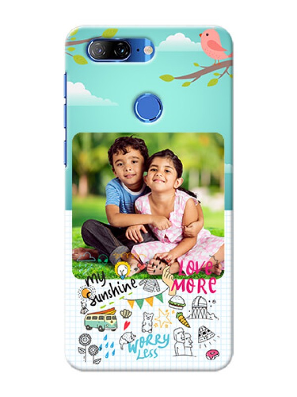 Custom Lenovo K9 phone cases online: Doodle love Design