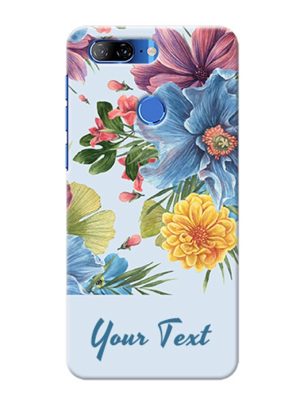 Custom Lenovo K9 Custom Phone Cases: Stunning Watercolored Flowers Painting Design