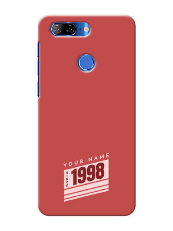 Custom Lenovo K9 Phone Back Covers: Red custom year of birth Design
