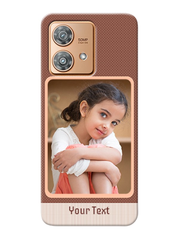 Custom Motorola Edge 40 Neo Custom Hard Phone Case - Simple Pic Upload Design