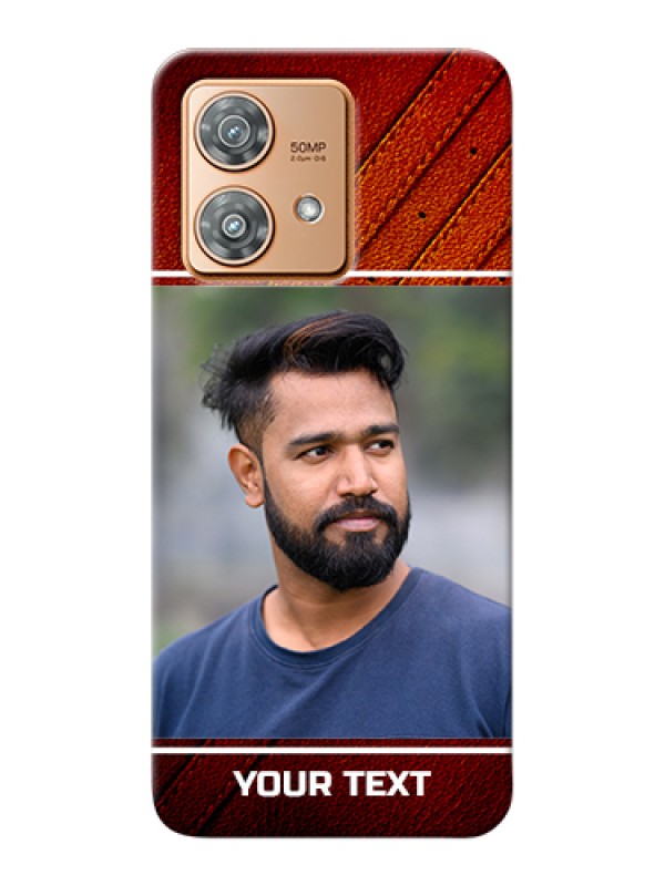 Custom Motorola Edge 40 Neo Custom Hard Phone Case - Leather Phone Case Design