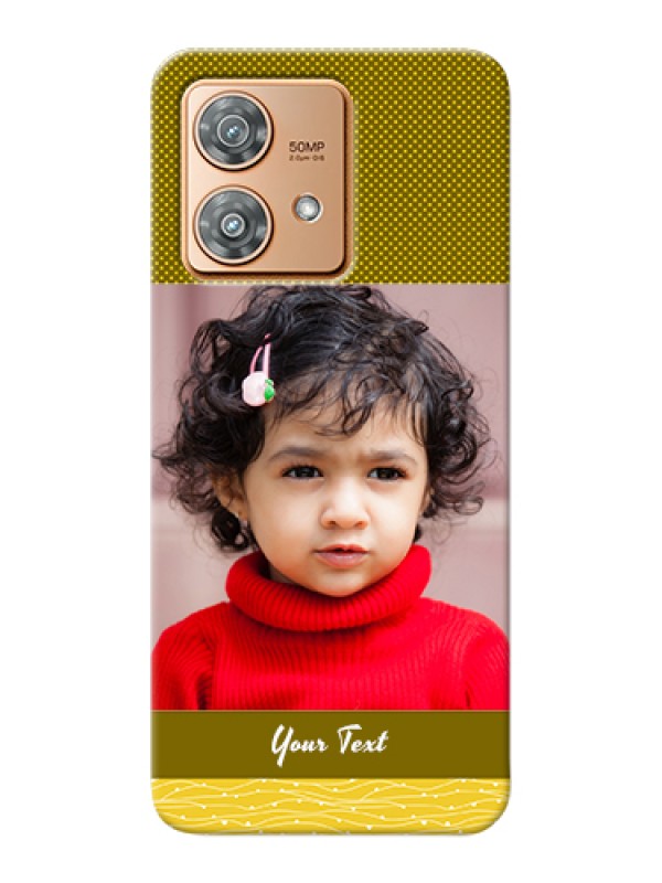 Custom Motorola Edge 40 Neo Custom Hard Phone Case - Simple Green Color Design