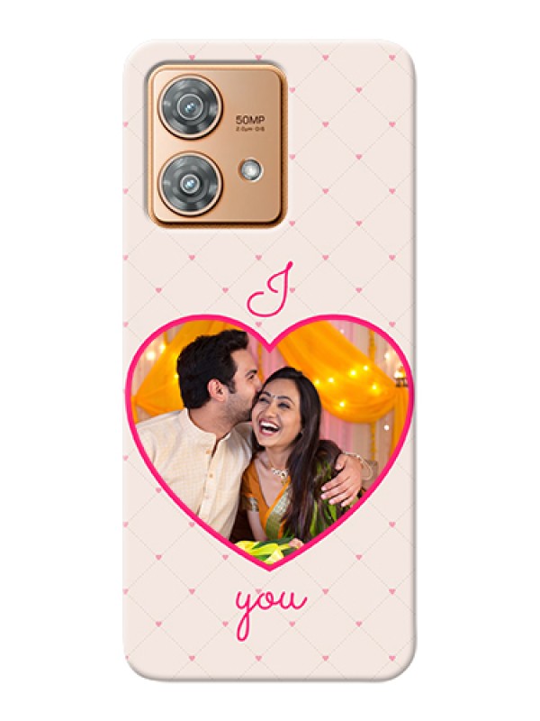 Custom Motorola Edge 40 Neo Custom Hard Phone Case - Heart Shape Design