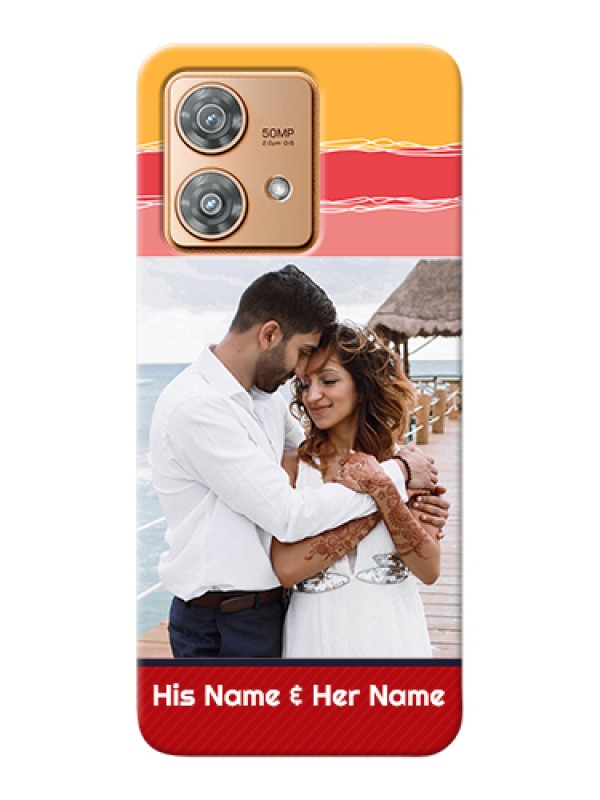 Custom Motorola Edge 40 Neo Custom Hard Phone Case - Colorful Case Design