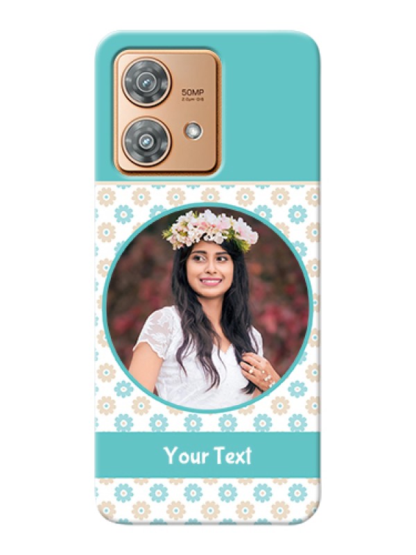 Custom Motorola Edge 40 Neo Custom Hard Phone Case - Beautiful Flowers Design