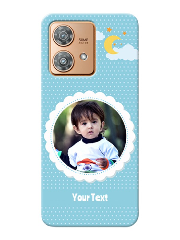 Custom Motorola Edge 40 Neo Custom Hard Phone Case - Violet Pattern Design