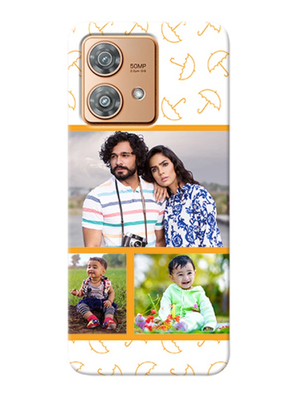 Custom Motorola Edge 40 Neo Custom Hard Phone Case - Yellow Pattern Design