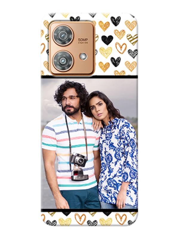 Custom Motorola Edge 40 Neo Custom Hard Phone Case - Love Symbol Design