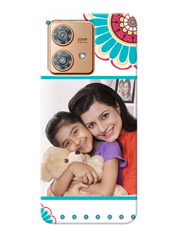 Custom Motorola Edge 40 Neo Custom Hard Phone Case - Flower Design