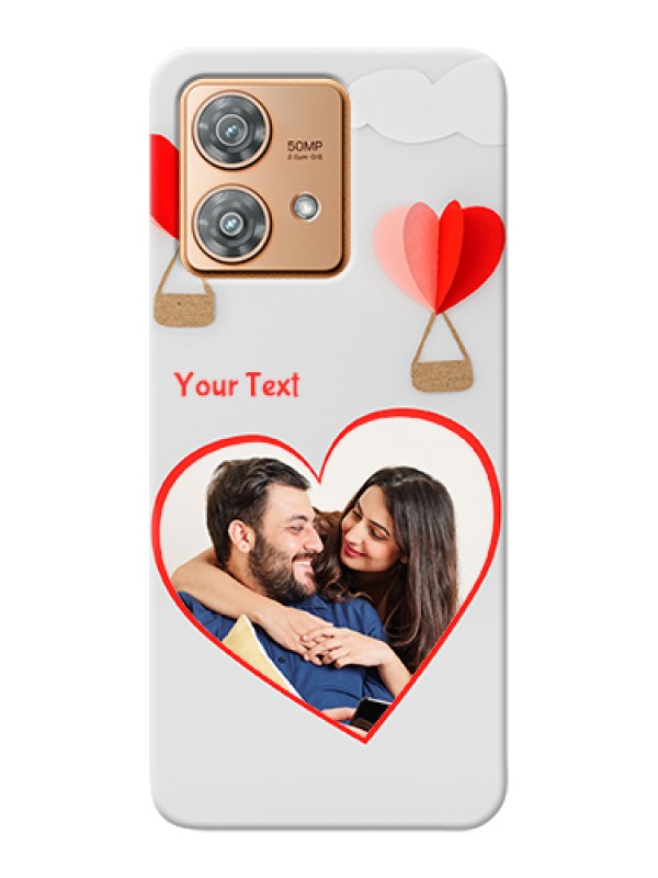 Custom Motorola Edge 40 Neo Custom Hard Phone Case - Parachute Love Design