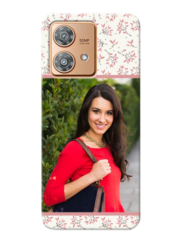 Custom Motorola Edge 40 Neo Custom Hard Phone Case - Stunning Floral Design