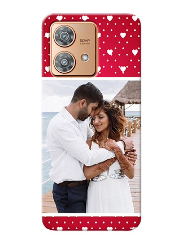 Custom Motorola Edge 40 Neo Custom Hard Phone Case - Hearts Mobile Case Design