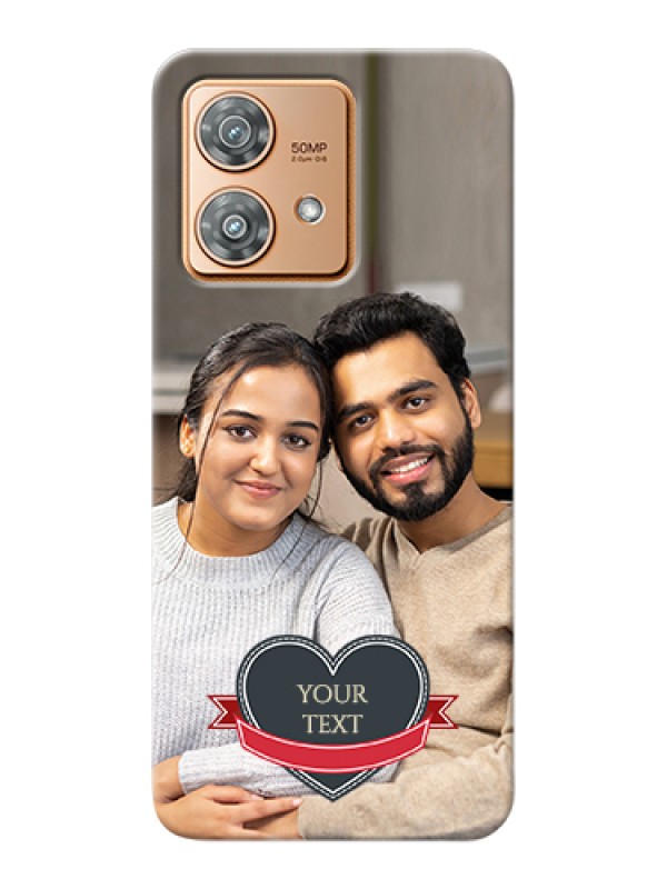 Custom Motorola Edge 40 Neo Custom Hard Phone Case - Just Married Couple Design