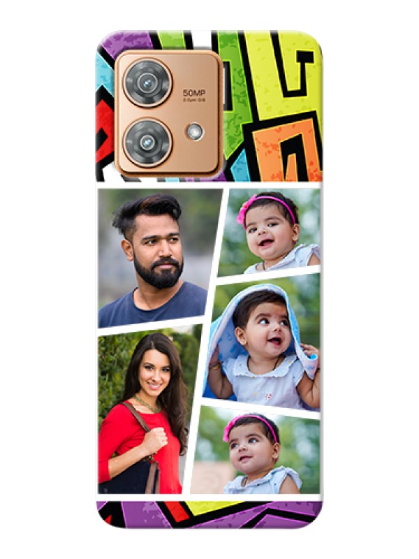 Custom Motorola Edge 40 Neo Custom Hard Phone Case - Graffiti Pattern Design