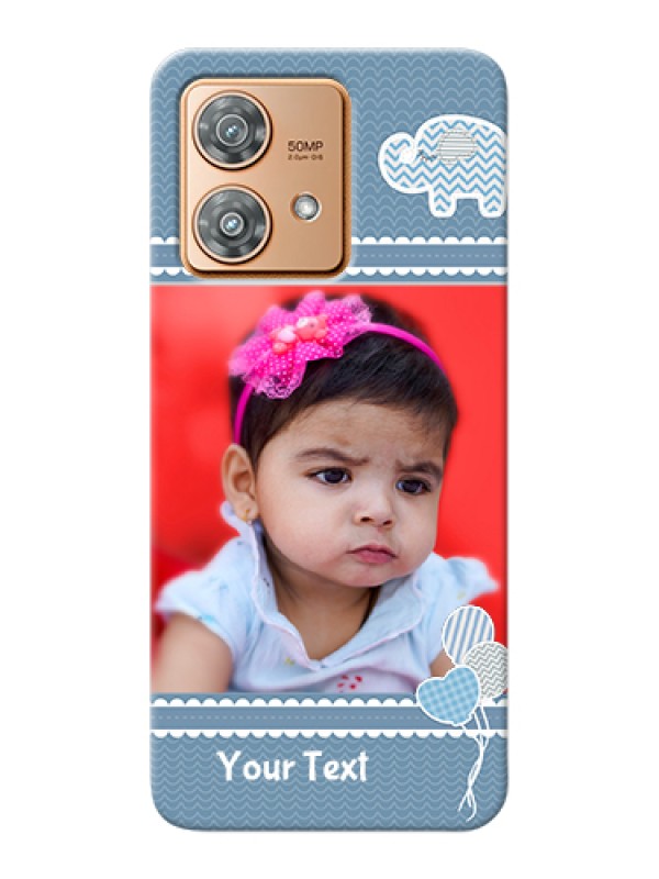 Custom Motorola Edge 40 Neo Custom Hard Phone Case - With Kids Pattern Design