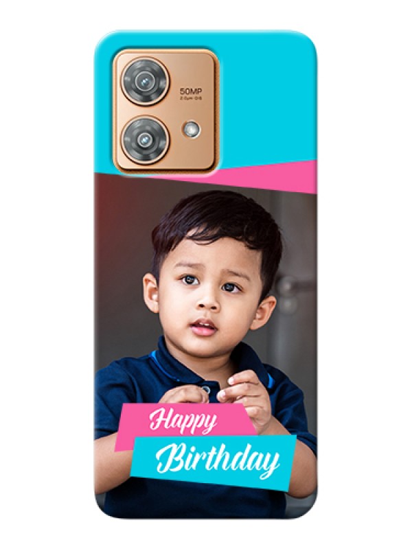 Custom Motorola Edge 40 Neo Custom Hard Phone Case - Image Holder With 2 Color Design