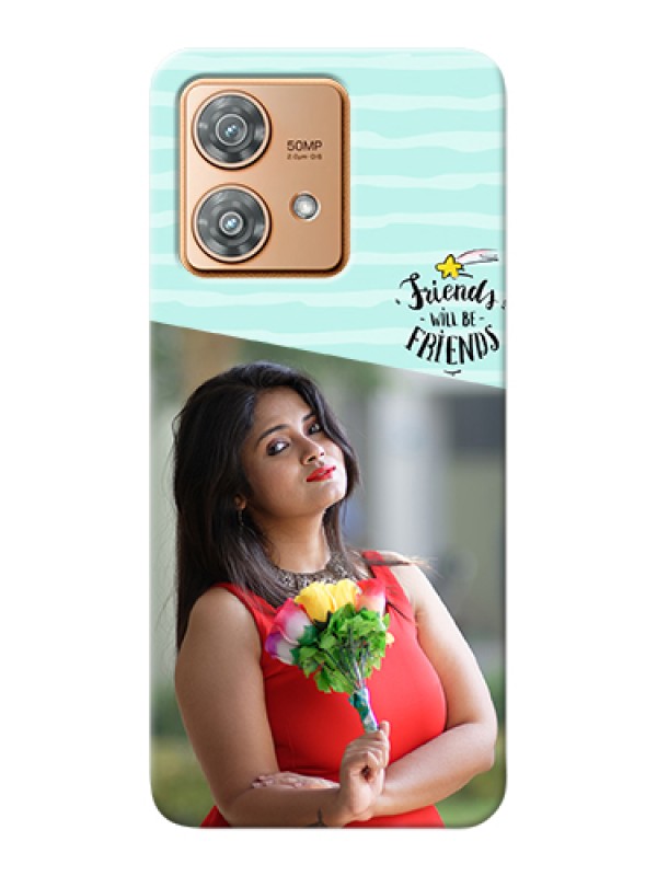 Custom Motorola Edge 40 Neo Custom Hard Phone Case - Friends Picture Icon Design