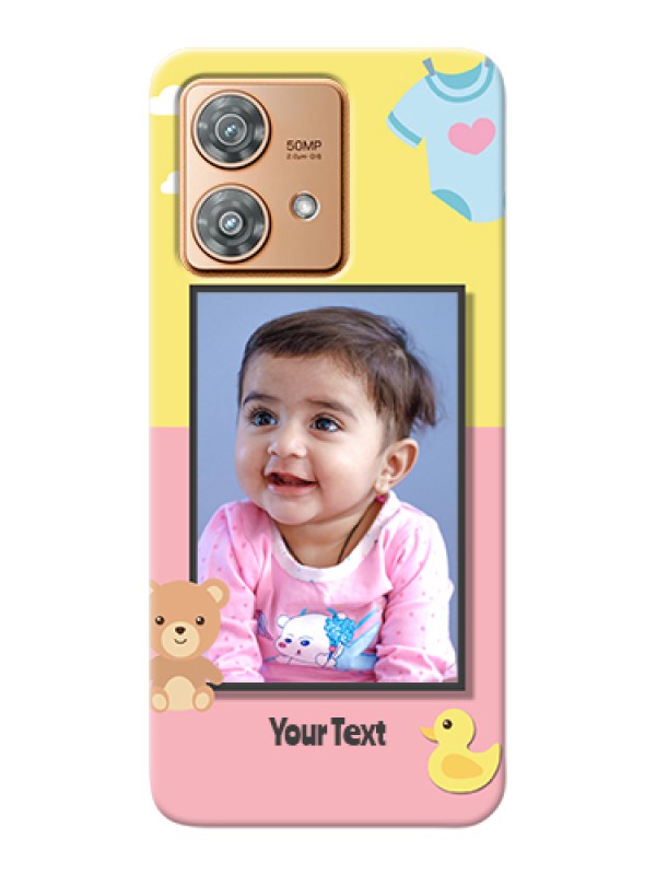 Custom Motorola Edge 40 Neo Custom Hard Phone Case - Kids 2 Color Design