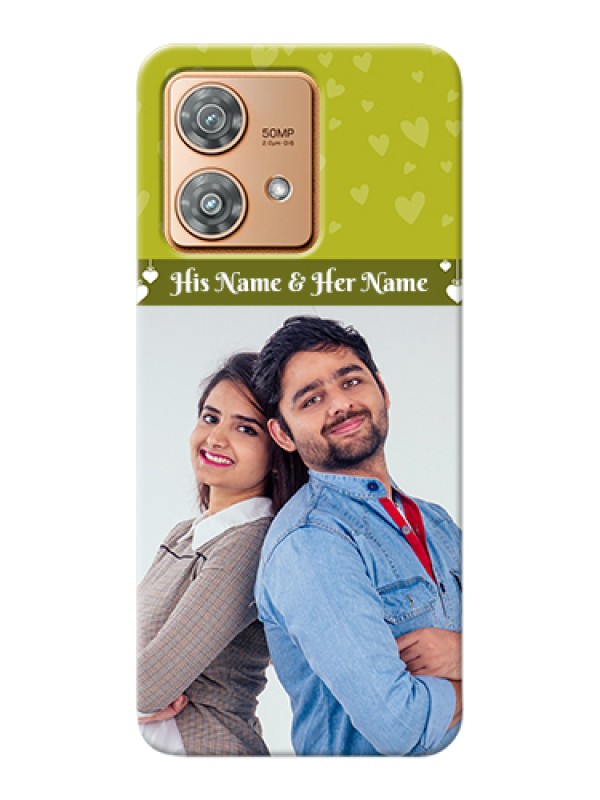 Custom Motorola Edge 40 Neo Custom Hard Phone Case - You & Me Heart Design