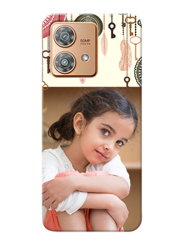 Custom Motorola Edge 40 Neo Custom Hard Phone Case - Boho Style Design