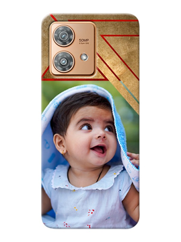 Custom Motorola Edge 40 Neo Custom Hard Phone Case - Gradient Abstract Texture Design