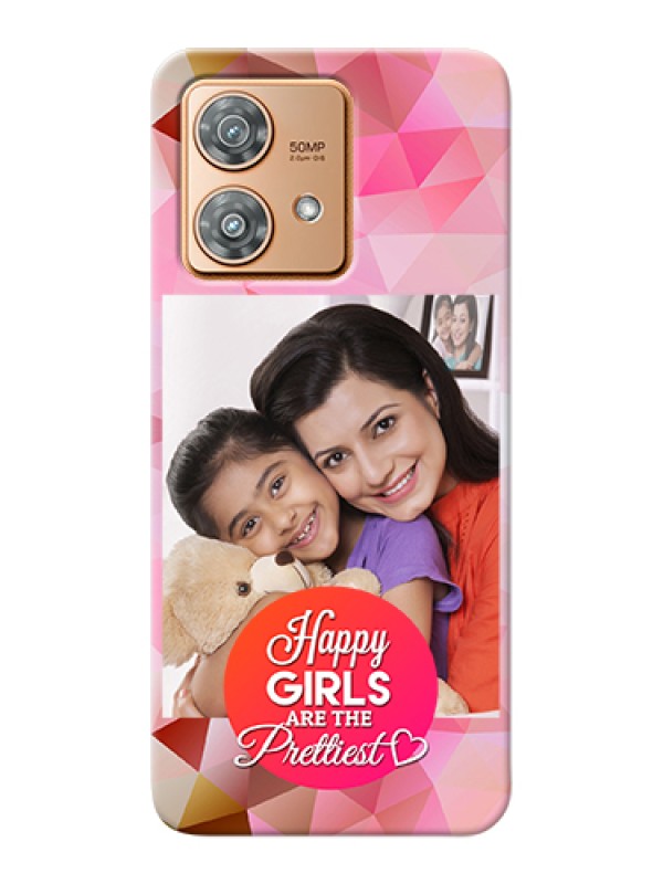 Custom Motorola Edge 40 Neo Custom Hard Phone Case - Abstract Triangle Design