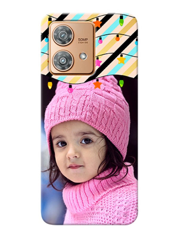 Custom Motorola Edge 40 Neo Custom Hard Phone Case - Lights Hanging Design