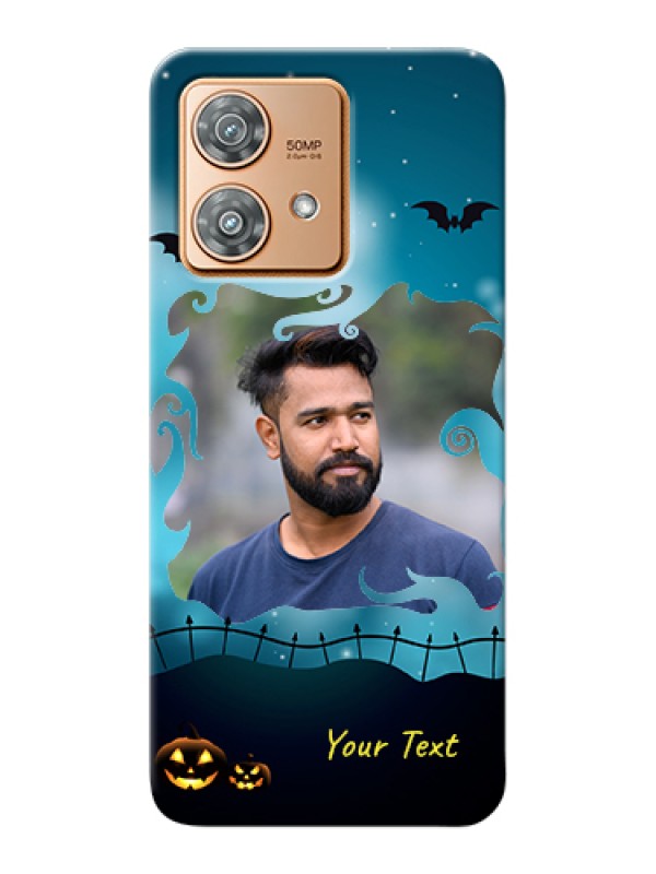 Custom Motorola Edge 40 Neo Custom Hard Phone Case - Halloween Frame Design