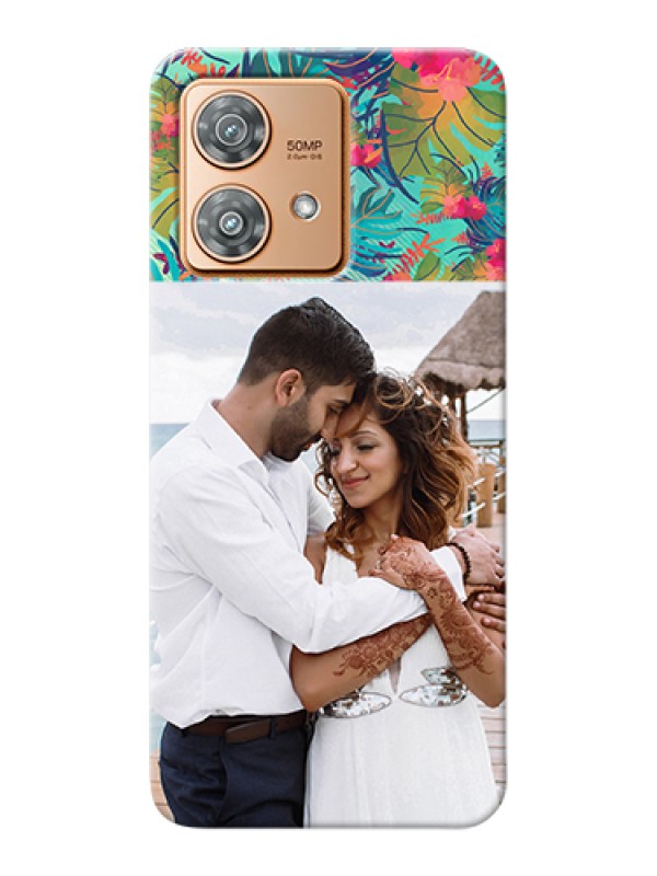 Custom Motorola Edge 40 Neo Custom Hard Phone Case - Watercolor Floral Design