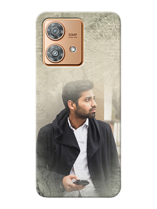 Custom Motorola Edge 40 Neo Custom Hard Phone Case - With Vintage Design