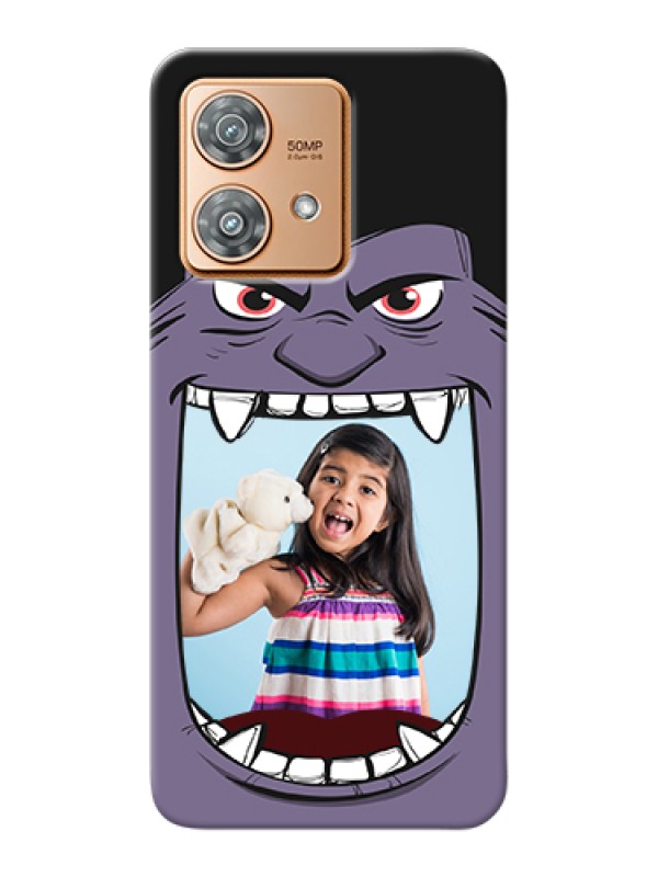 Custom Motorola Edge 40 Neo Custom Hard Phone Case - Angry Monster Design
