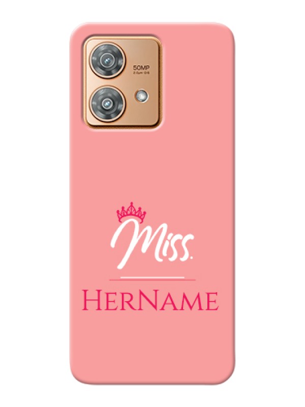 Custom Motorola Edge 40 Neo Custom Hard Phone Case - Mrs With Name Design