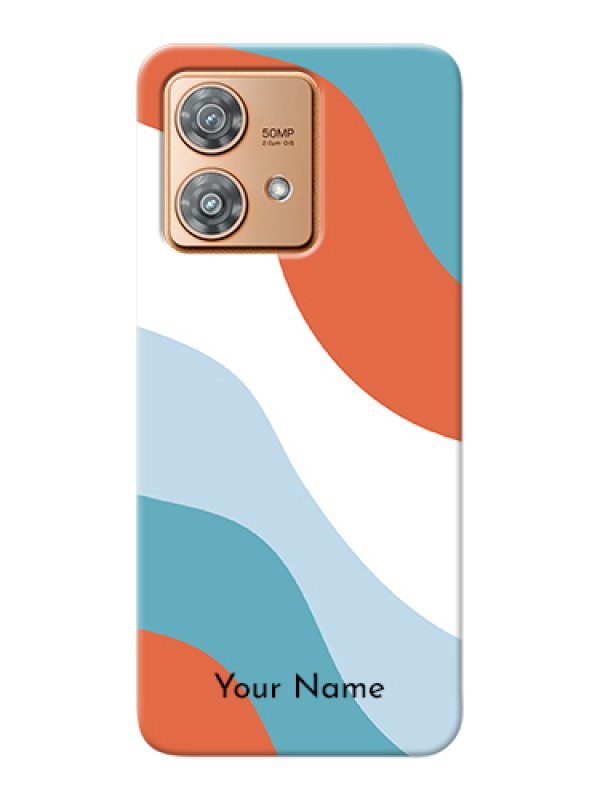 Custom Motorola Edge 40 Neo Custom Hard Phone Case - Coloured Waves Design