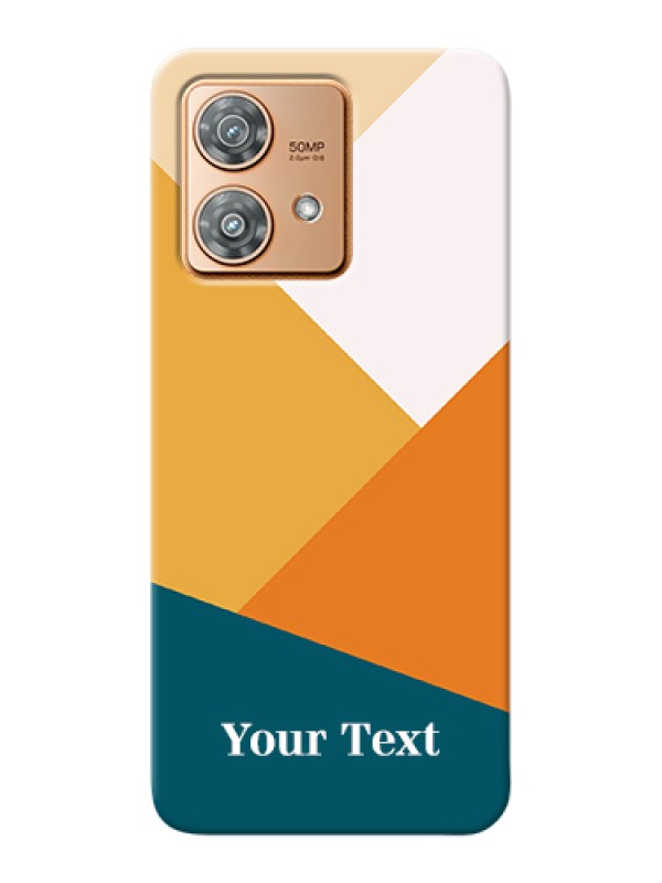 Custom Motorola Edge 40 Neo Custom Hard Phone Case - Stacked Multi - Colour Design