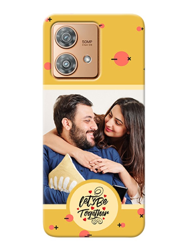Custom Motorola Edge 40 Neo Custom Hard Phone Case - Lets Be Together Design