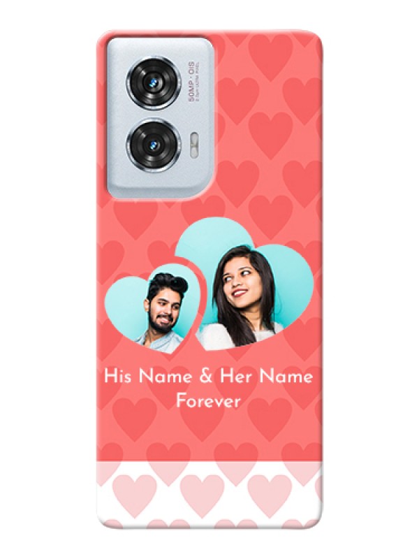 Custom Motorola Edge 50 Fusion Custom Hard Phone Case - Couple Pic Upload Design
