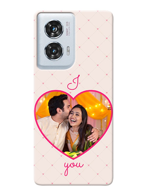 Custom Motorola Edge 50 Fusion Custom Hard Phone Case - Heart Shape Design