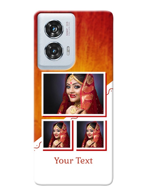 Custom Motorola Edge 50 Fusion Custom Hard Phone Case - Wedding Memories Design