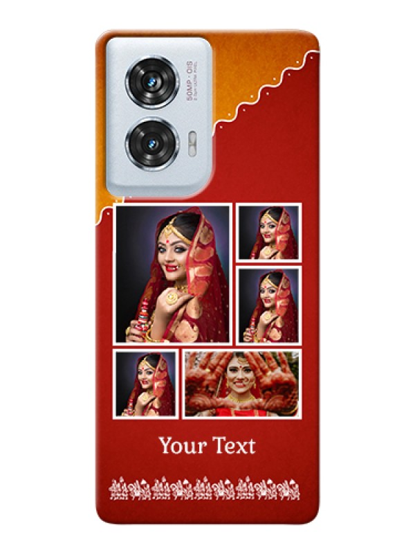 Custom Motorola Edge 50 Fusion Custom Hard Phone Case - Wedding Pic Upload Design