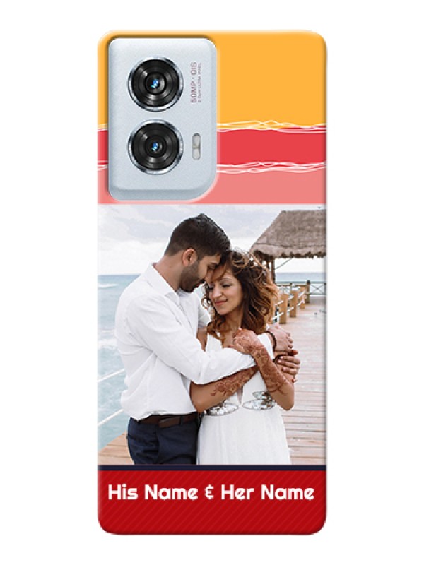 Custom Motorola Edge 50 Fusion Custom Hard Phone Case - Colorful Case Design