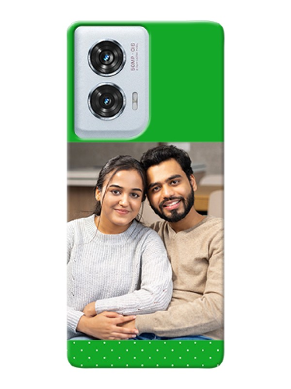 Custom Motorola Edge 50 Fusion Custom Hard Phone Case - Green Pattern Design